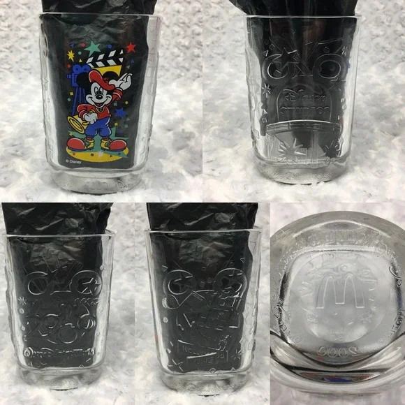 Y2k Disney World Mickey Mouse 2000 Celebration Collectible Park McDonalds Glass - Picture 6 of 11